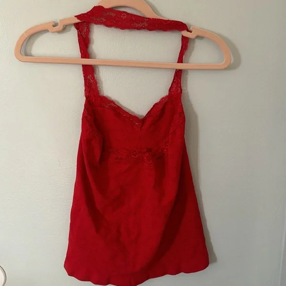 NWOT Free People Intimately Eyelet Seamless Halter Top Size M/L - Picture 8 of 9